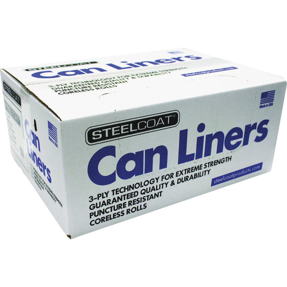 Steelcoat 55 Gal. Black Institutional Can Liner (100-Count) FG-P9934-41