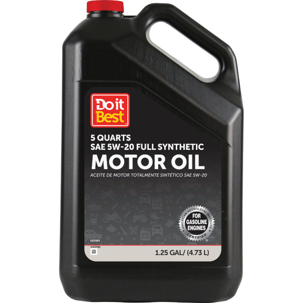 Do it Best 5 Qt. 5W-20 Full Synthetic Oil DB52S5Q Pack of 3
