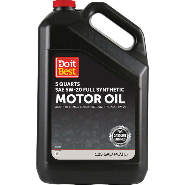 Do it Best 5 Qt. 5W-20 Full Synthetic Oil DB52S5Q Pack of 3