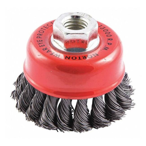 Manufacturer Varies Cup Brush,Knotted,3-1/2" dia.,Arbor Hole 66252838813