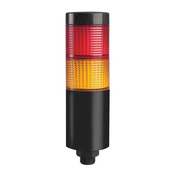 Tower Light Assembly, Red, Yellow, 90 to 240V AC, 80 FPM, 56 mm Dia., Direct