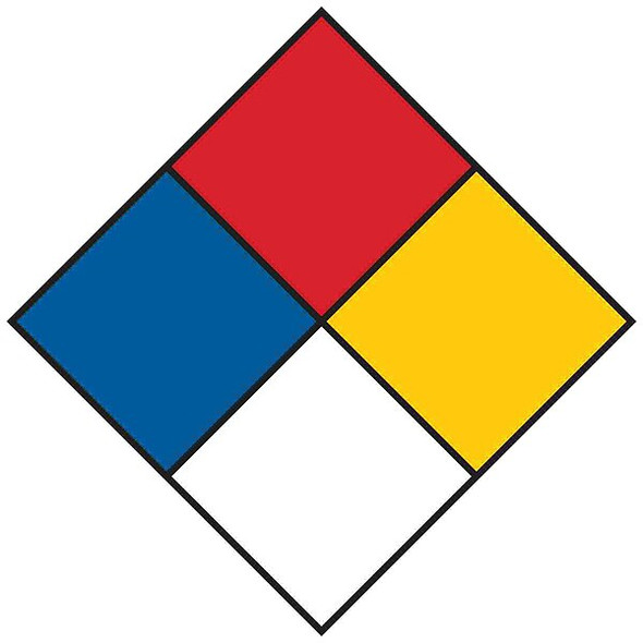 Brady Chemical Label,2"H,2"W,PK500 53061 Brady Chemical Label,2"H,2"W,PK500 53061