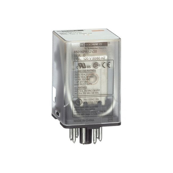Square D Socket, General Purpose Relay, Octal, 10 A, 11 Pins 8501KPR13V24