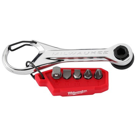 Milwaukee Tool 7-in-1 Multi-Bit Mini Ratchet 48-22-2950