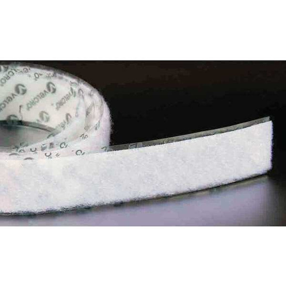 Velcro Brand Reclosable Fastener, Rubber Adhesive, 75 ft, 4 in W, White 188466