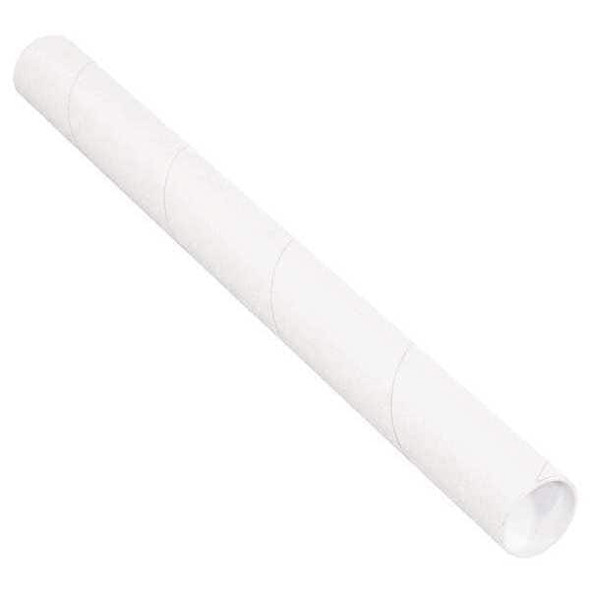 Partners Brand Mailing Tubes,W/Caps,2-1/2x36",PK34 P2536W