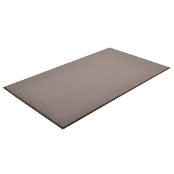 Notrax Entrance Mat, Polypropylene, 3/8 in Thick, Gray, 4 ft W x 6 ft L 141S0046GY
