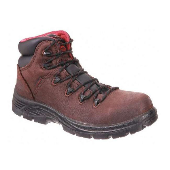 Men's Hiker Boot, 11 1/2, Composite Toe, 6 in H, Brown, A7221