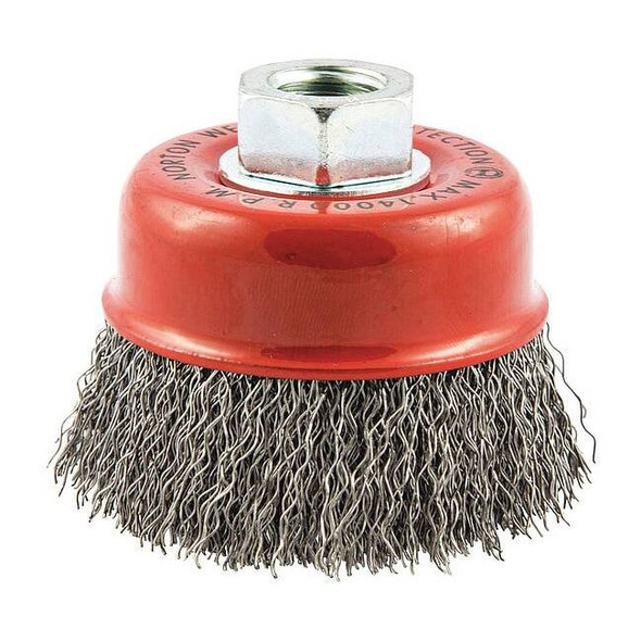 Manufacturer Varies Cup Brush,Crimped,3" dia.,Arbor Hole 66252839034