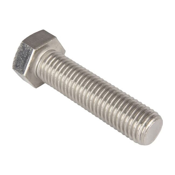 316, 3/4"-10 Hex Head Tap Bolt, Plain Stainless Steel, 3 in L, 5 PK