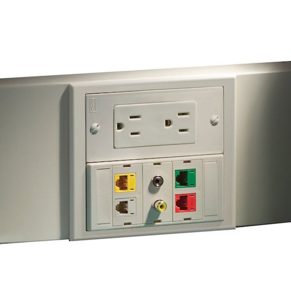 Hubbell Wiring Device-Kellems Base,Ivory,Steel,Bases HBL4750B10IV