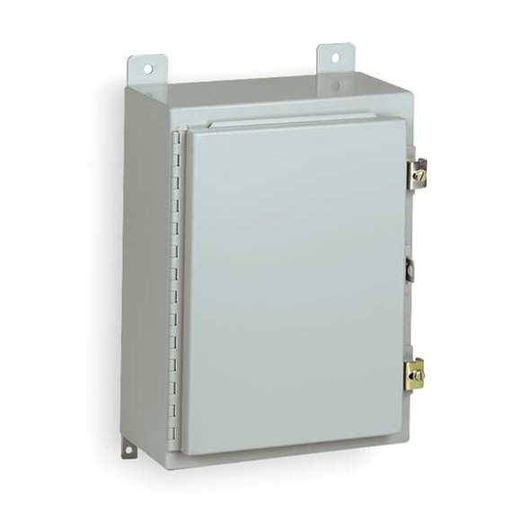 Padlockable Hasp Electrical Enclosures, 24 in H, 10 in D, 24 in W, 12, 13, Steel