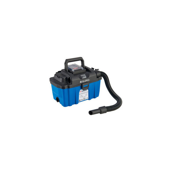 Global Industrial Battery Powered HEPA Wet/Dry Vacuum 2.6 Gallon Cap.