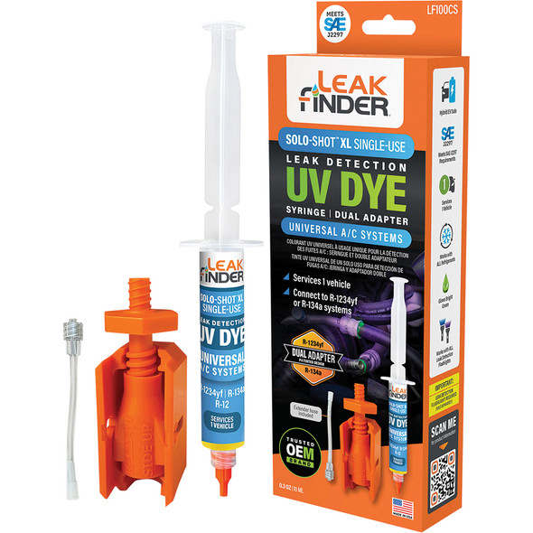 KIT,A/C,LEAKFINDER,DYE,10 ML,DUAL ADAPTER LF100CS