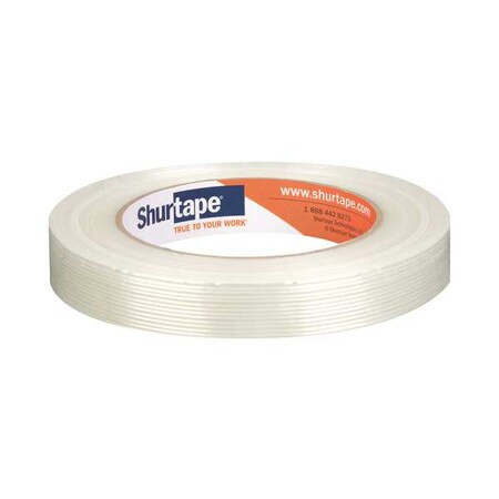 Shurtape Strapping Tape, 6.3 mil, White, PK48 101374