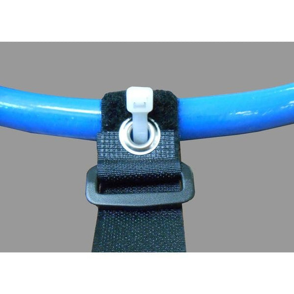 Manufacturer Varies Back-to-Back Strap, No Adhesive, 3 ft, 2 in W, Black, 10 PK 2x36kbus