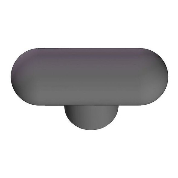 Rounded T Knob, 5/16-18 Thread Size, 1.375"L, Steel