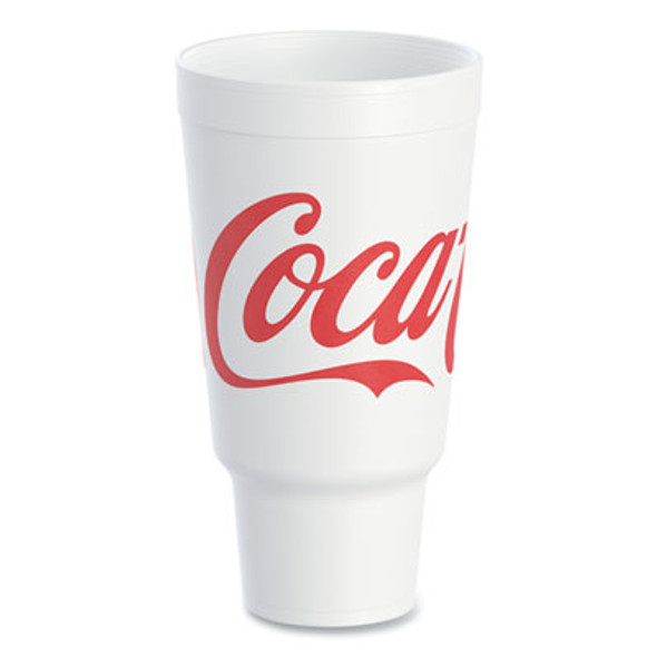 Dart® Coca-Cola Foam Cups, 44 Oz, White/red, 20/bag, 15 Bags/carton 44AJ32C Dart® Coca-Cola Foam Cups, 44 Oz, White/red, 20/bag, 15 Bags/carton 44AJ32C