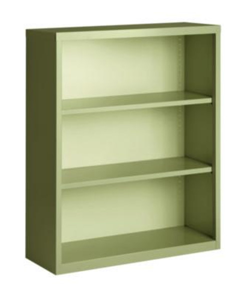 Alera® Three-Shelf Metal Bookcase, 34.5" x 13" x 42", Putty 26254 Alera® Three-Shelf Metal Bookcase, 34.5" x 13" x 42", Putty 26254