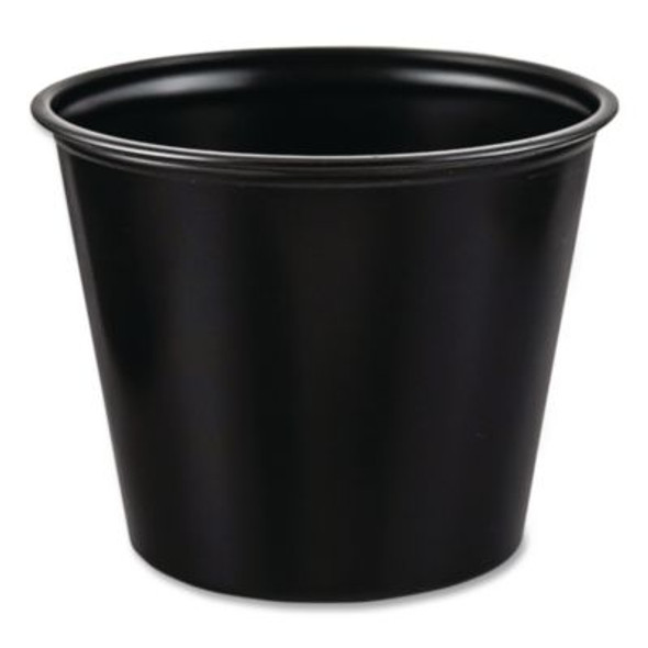 SOLO® CUP,PLAS,SOUFFLE,5.5OZ,BK P550BLK