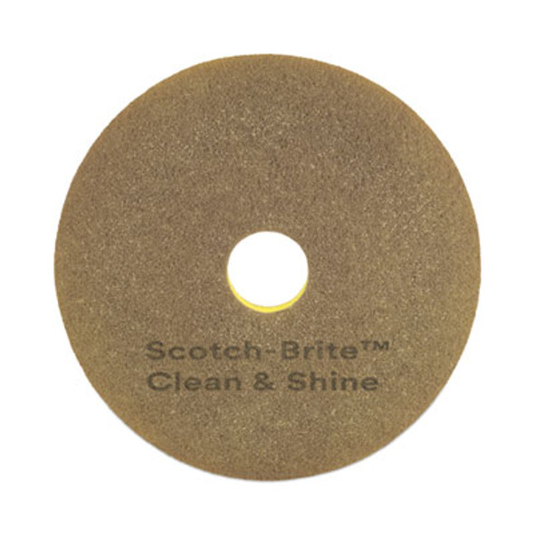 Scotch-Brite™ Clean and Shine Pad, 15" Diameter, Brown, 5/Carton 7100148013 Scotch-Brite™ Clean and Shine Pad, 15" Diameter, Brown, 5/Carton 7100148013