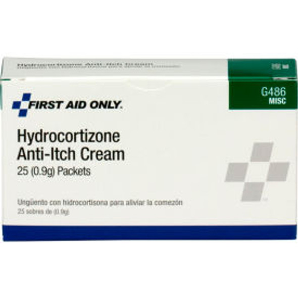 First Aid Only Hydrocortisone Cream 25/Box