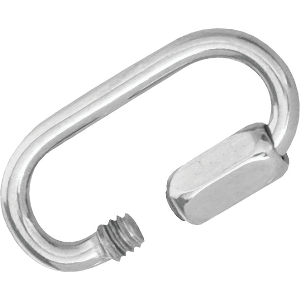 Campbell 1/8 In. Polished Cast Stainless Steel Quick Link T7630506 Campbell 1/8 In. Polished Cast Stainless Steel Quick Link T7630506