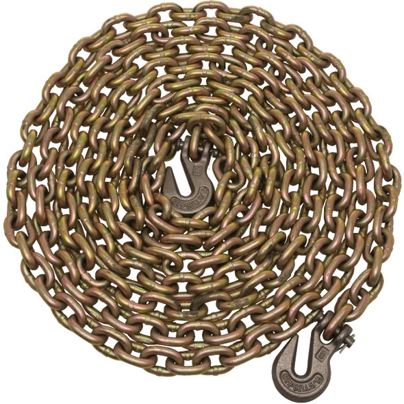 Campbell 3/8 In. 20 Ft. Yellow Chromate Finished Steel Coil Chain T0513698 Campbell 3/8 In. 20 Ft. Yellow Chromate Finished Steel Coil Chain T0513698