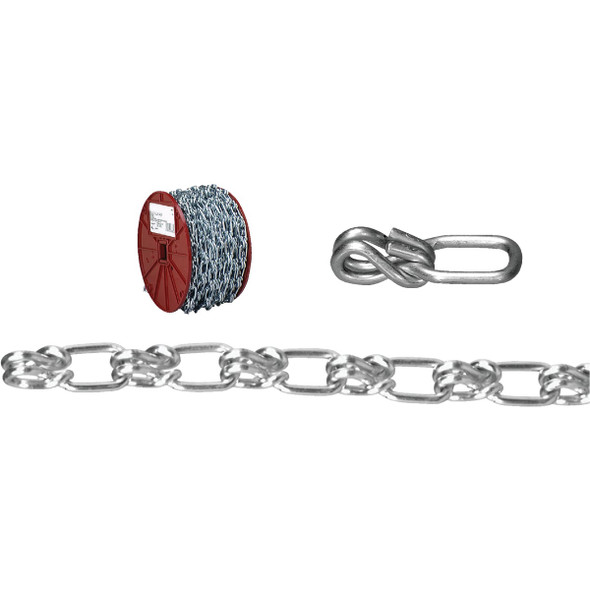 Campbell #3/0 50 Ft. Zinc-Plated Low-Carbon Steel Coil Chain 0722427 Campbell #3/0 50 Ft. Zinc-Plated Low-Carbon Steel Coil Chain 0722427