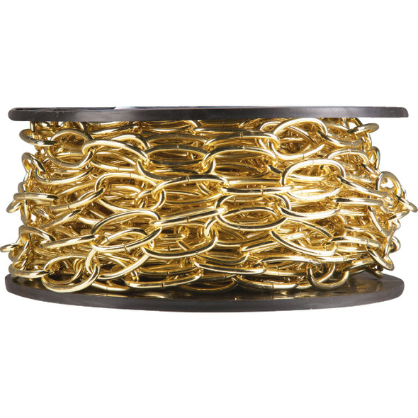 Campbell #10 40 Ft. Antique Brass Finished Metal Craft Chain T0722003N 713467
