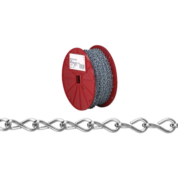 Campbell #12 100 Ft. Zinc-Plated Low-Carbon Steel Coil Chain T0721727N