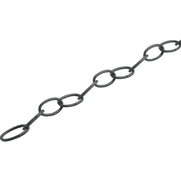 Campbell #10 40 Ft. Black Poly-Coated Metal Craft Chain T0722002N