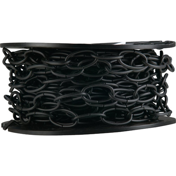 Campbell #10 40 Ft. Black Poly-Coated Metal Craft Chain T0722002N 713474