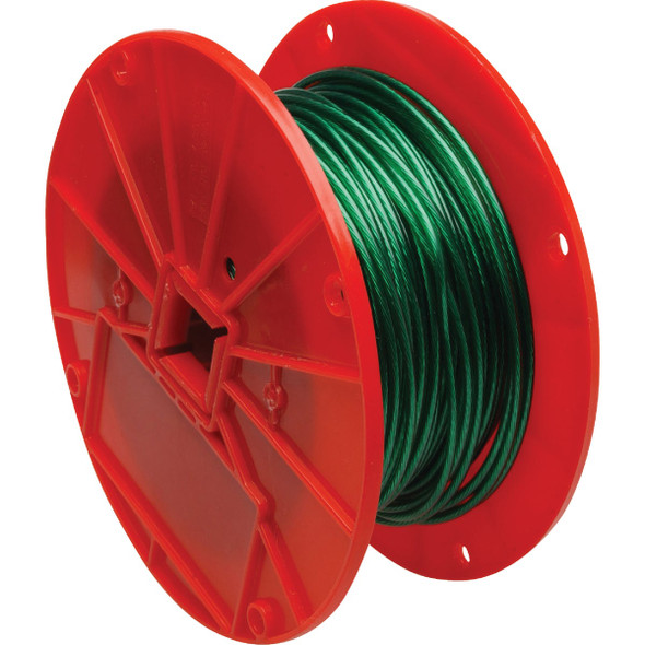 Campbell 1/16 In. x 250 Ft. Vinyl-Coated Iron Clothesline Cable  7000197 Campbell 1/16 In. x 250 Ft. Vinyl-Coated Iron Clothesline Cable  7000197