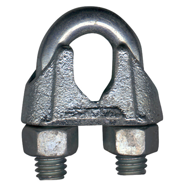 Campbell 1/4 In. Polished Stainless Steel Cable Clip T7633004