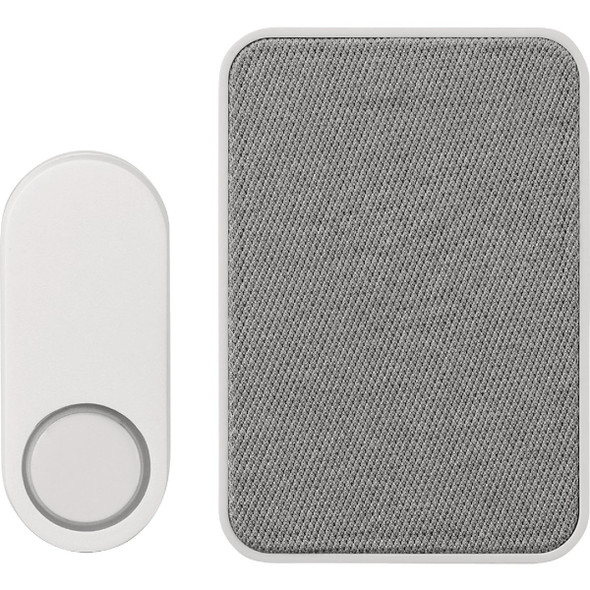 Heath Zenith Gray/White Plastic Wireless Doorbell Kit 18000153