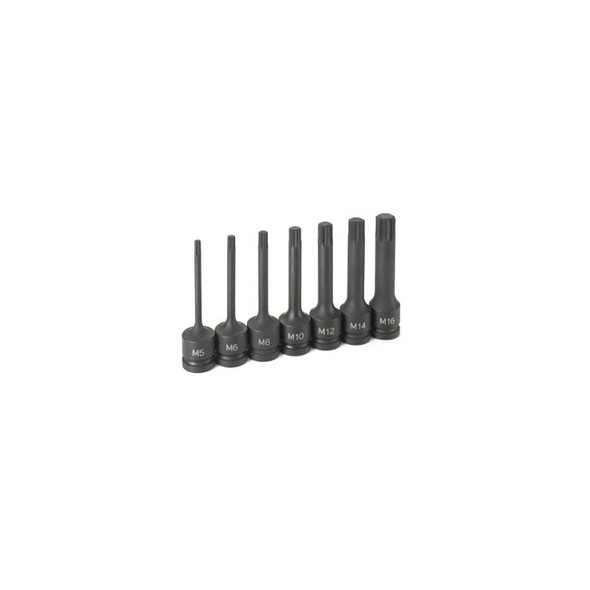 7-Piece 1/2 in. Drive 4 in. Triple Square Impact Socket Set 1347S