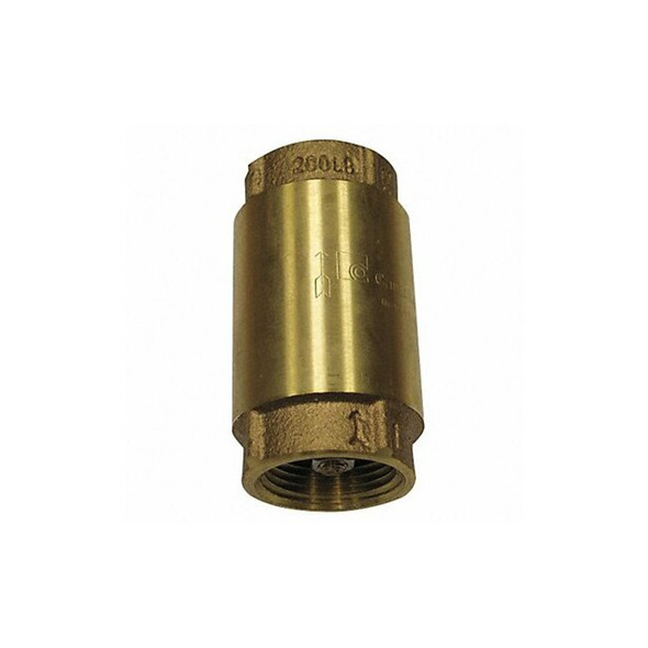 Campbell 1-1/4" FNPT Low Lead Brass Spring Check Valve CV-5TLF