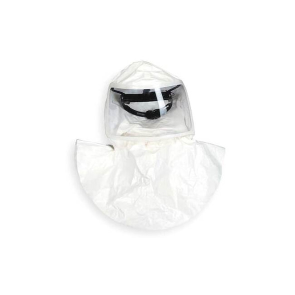 Tychem SL Hoods, Double Bib, Threaded Connector, w/Suspension, PK4