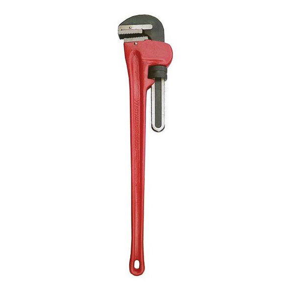 Westward 60 in L 8 in Cap. Cast Iron Straight Pipe Wrench 39CG51