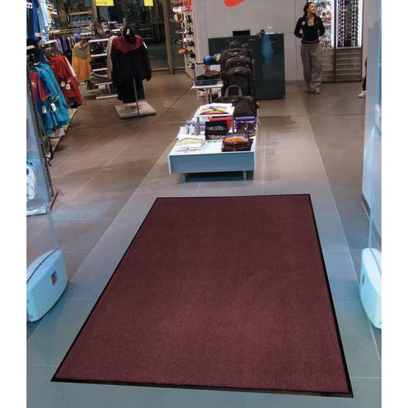 Notrax Entrance Mat, Polypropylene, 3/8 in Thick, Charcoal, 3 ft W x 6 ft L 131S0036CH