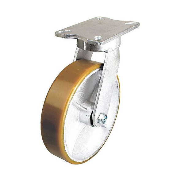 Manufacturer Varies Plate Caster,990 lb. Load,Yellow Wheel P25S-UY050K-16