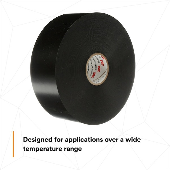 3m ElectricalTape,Black,33-3/8ydL,2inW,PK12 51-UNPRINTED-2x100FT