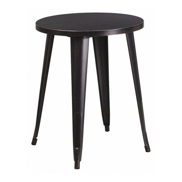 Flash Furniture Round 24" W, 24" L, 29" H, Metal Top, Gold CH-51080-29-BQ-GG