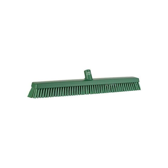 Remco 24 in Sweep Face Broom Head, Soft/Stiff Combination, Green 31952