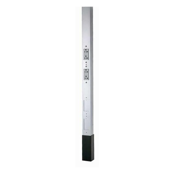 Alum Service Pole,Gray,12 ft. 2"L,2.13"W