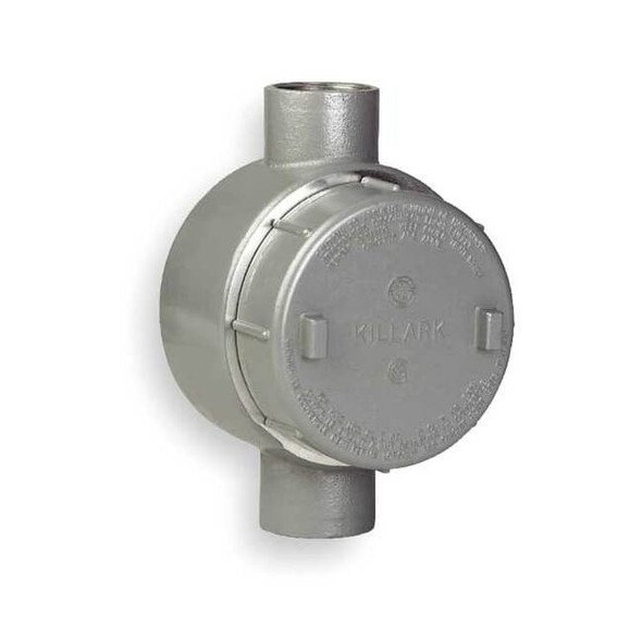 Hubbell Killark Conduit Outlet Body,Iron,Trd Sz 3/4in GECCT-2M