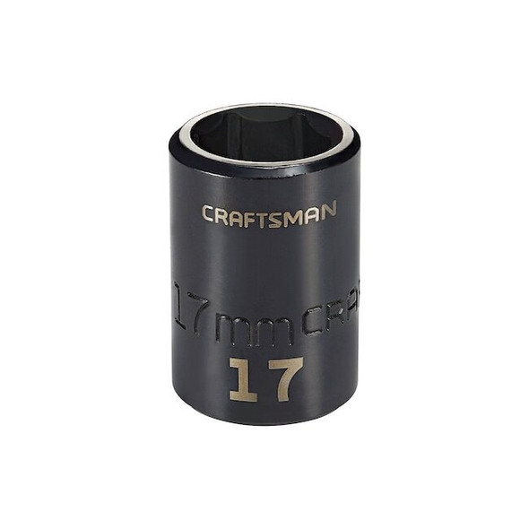 Craftsman Sockets, 1/2" Drive 17mm Metric Impact S CMMT15865