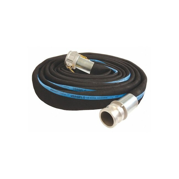 Continental Water Disch Hose,3" ID x 50 ft.,Blk RD300-50CE-G