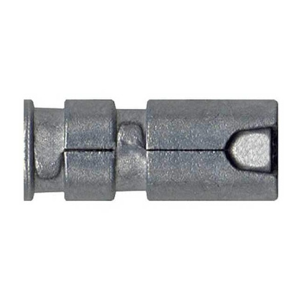 Single Lag Shield, 7/8" Dia, 2-3/16" L, Alloy Steel Plain, 5 PK